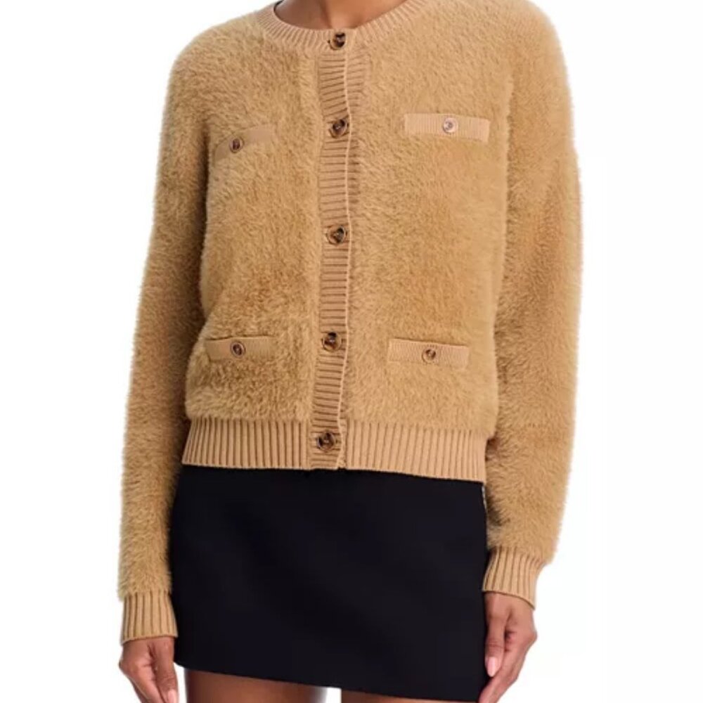 AQUA Brushed Four Pocket Cardigan - Exclusive